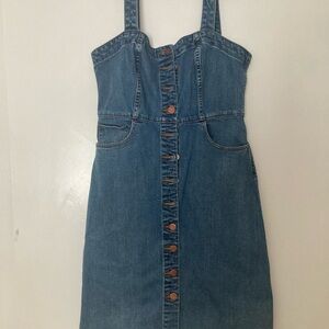 Madewell Light and Medium Blue Denim Top